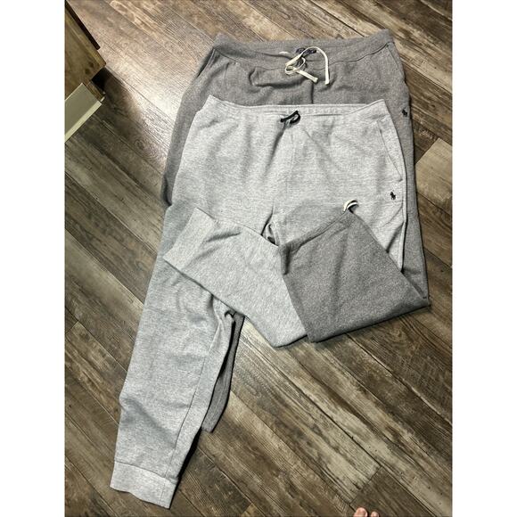 Lot Of 2 Polo Ralph Lauren Classic Fit Black Heavyweight Sweatpants 3XL Tall - Picture 1 of 8
